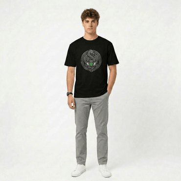 Celtic Dragon Claddagh T-Shirt - Lucky Clover Threads