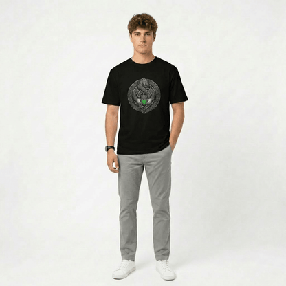 Celtic Dragon Claddagh T-Shirt - Lucky Clover Threads