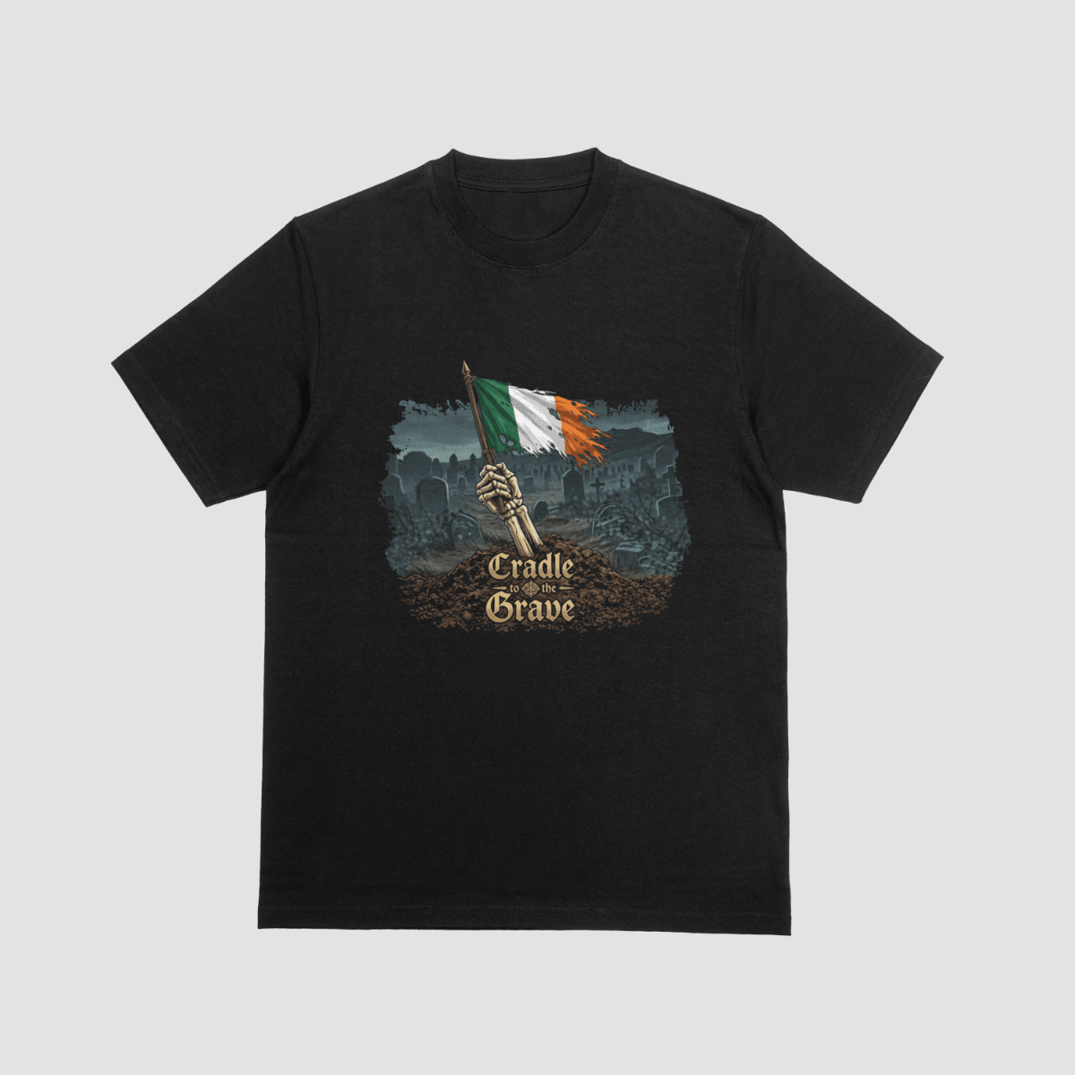 Cradle to the Grave Irish Pride T-Shirt - Lucky Clover Threads