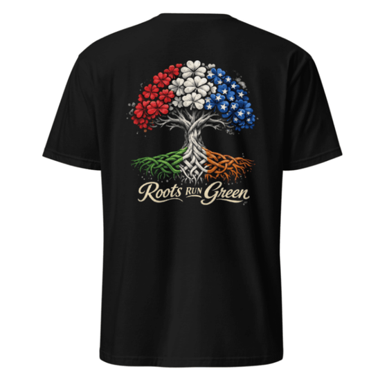 Roots Run Green Irish Heritage T-Shirt - Lucky Clover Threads