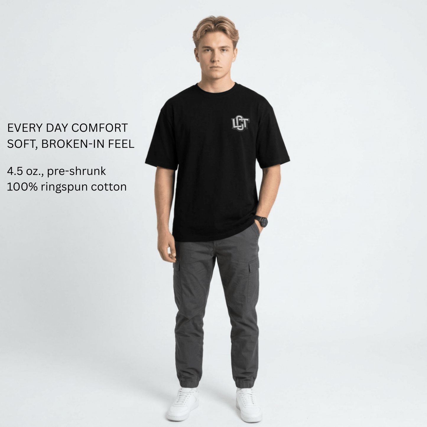 Lucky Clover Threads Men's Tee - Curated for the Rare Streetwear - Rugged Worn - in Feel - Lucky Clover Threads