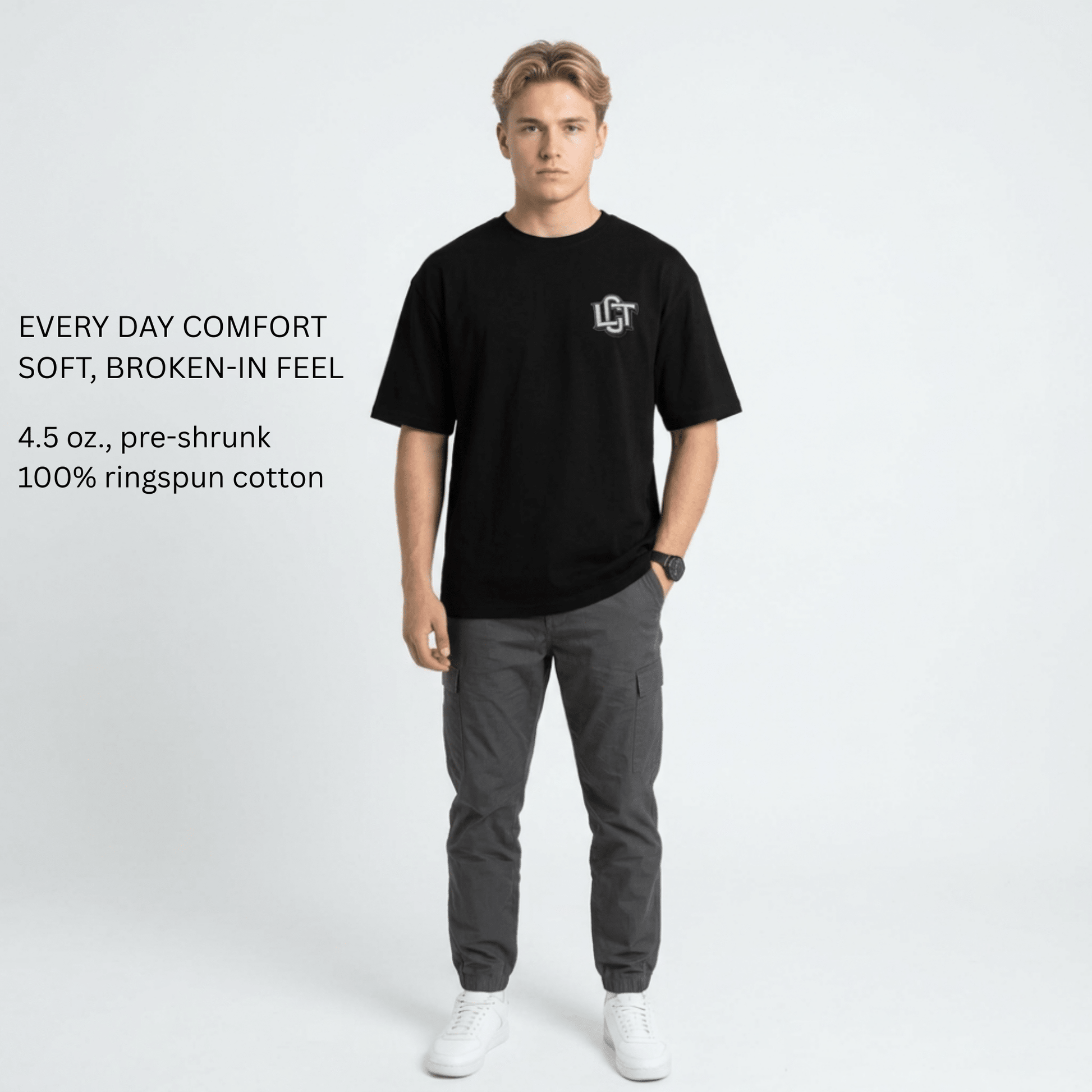 Lucky Clover Threads Men's Tee - Curated for the Rare Streetwear - Rugged Worn - in Feel - Lucky Clover Threads