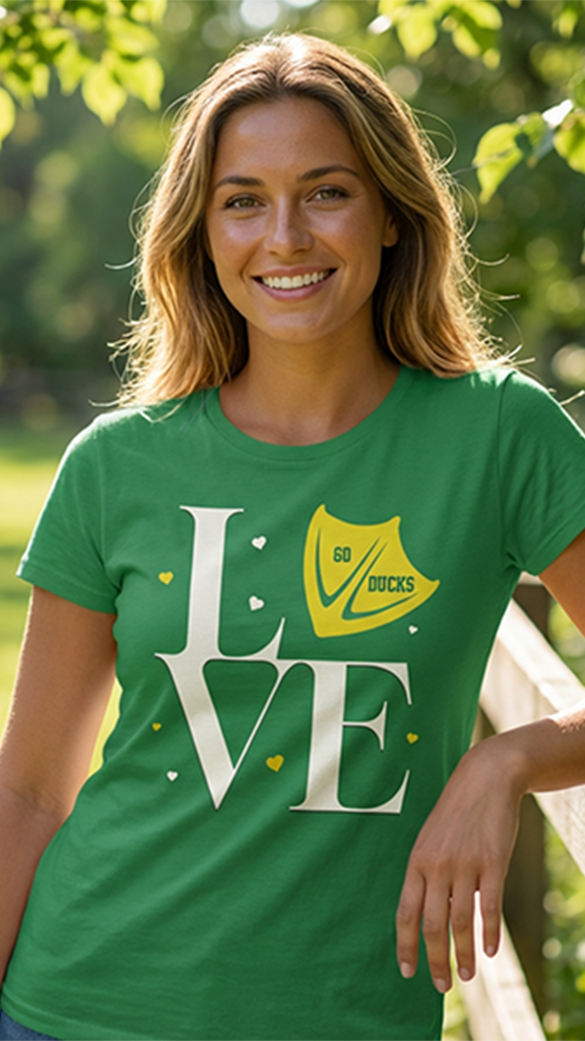 Oregon Ducks Victory Love Tee