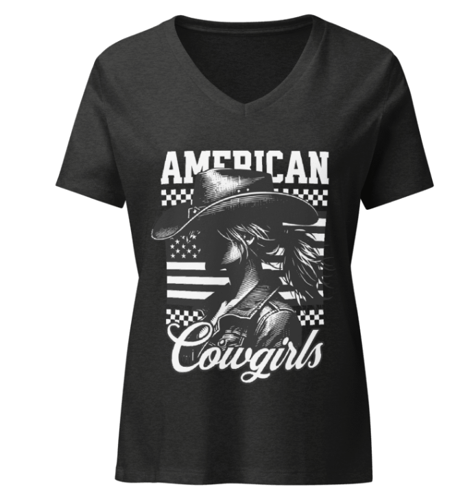 patriotic cowgirl shirt western american flag graphic tee