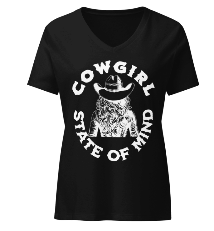 cowgirl state of mind t shirt western graphic tee