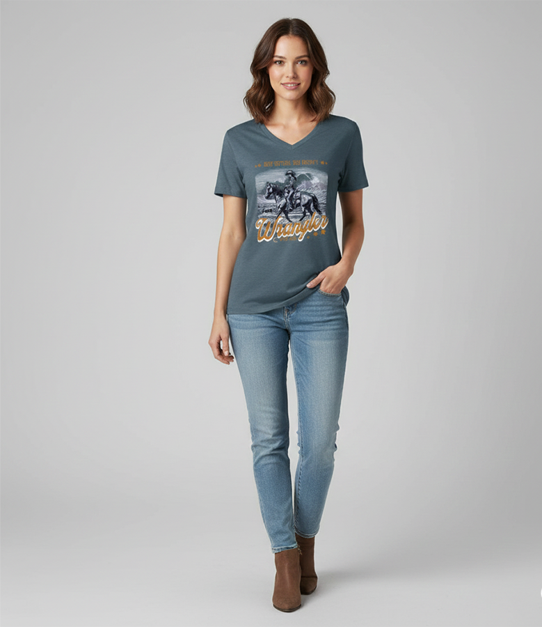 dust settles she doesn't cowgirl tee edgy western graphic shirt