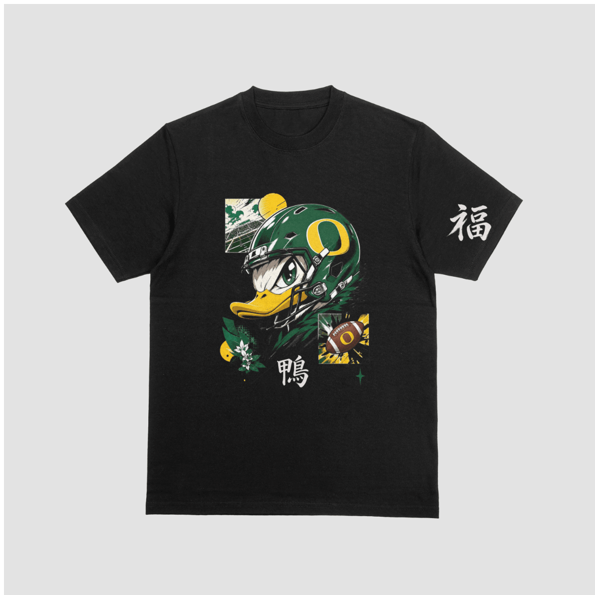 Oregon Ducks Manga Art Tee – Black