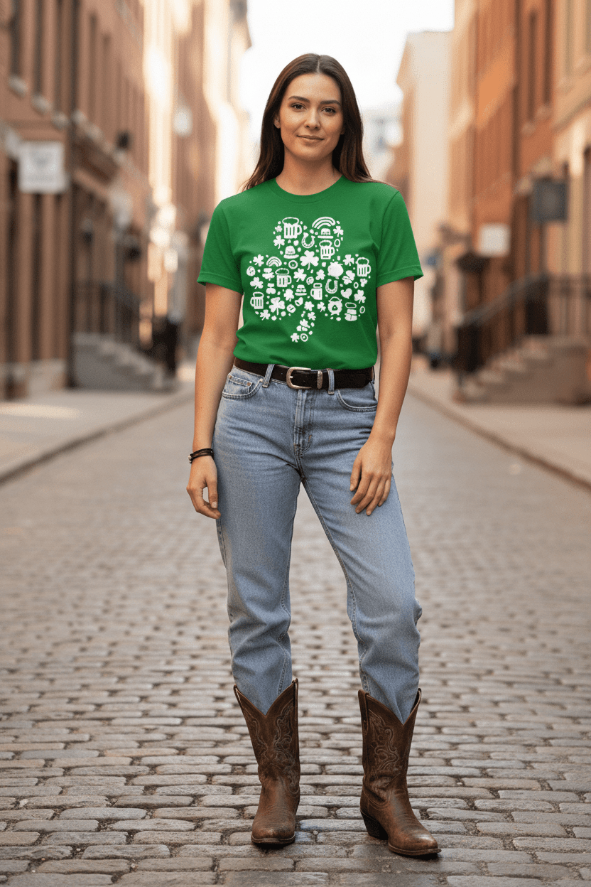 Lucky Clover Western Graphic Tee - Lucky Clover Threads