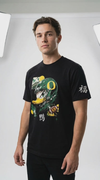 Oregon Ducks Manga Art Tee – Black